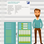 CLES protect AM65 Value protection safe with key lock lock and electronic lock TULOX