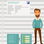 CLES protect AM25 Value protection safe with key lock lock and electronic lock TULOX