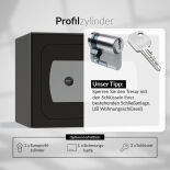 CLES smart 801 Möbeltresor "Limited Edition Black" Vorbereitung für Europrofilzylinder