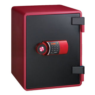 CLES sun LARGE Fire Protection Safe Red