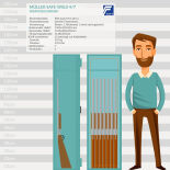 Müller Safe WSL0-4/7 Gun Cabinet